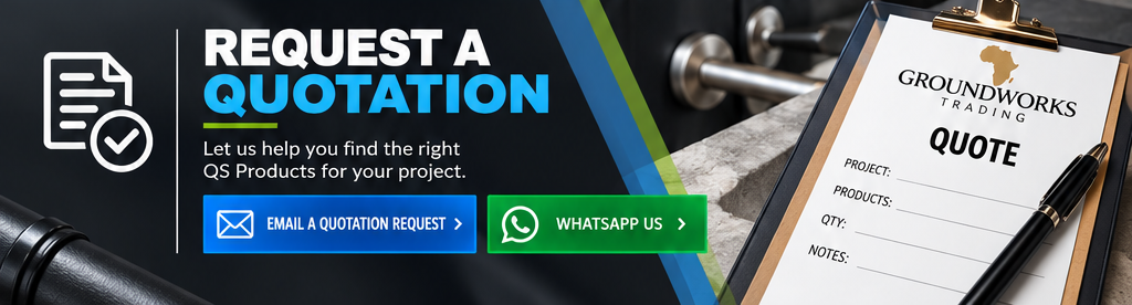 Request a quotation from Groundworks Trading by email or WhatsApp